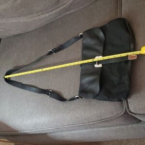 Prada black leather shoulder bag